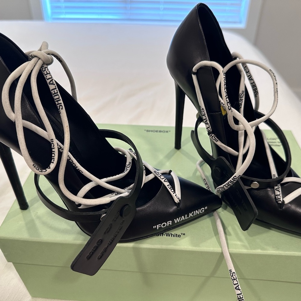 Off-White Black and White Heels